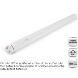 TUBE LED T8 1200mm blanc chaud ( 1900Lm ) 20 w