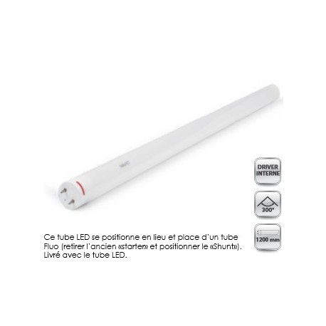 TUBE LED T8 1200mm blanc froid ( 1900Lm ) 20 w