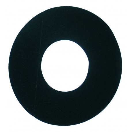 Plaque de finition noire pour caisson concentrique 80/125
