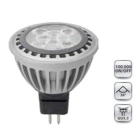LAMPE LED MR16  blanc chaud ( 400lm )