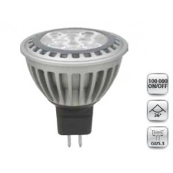 LAMPE LED MR16  blanc chaud( 550lm ) 8w