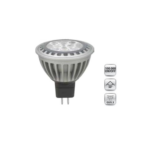 LAMPE LED MR16  blanc chaud( 550lm ) 8w