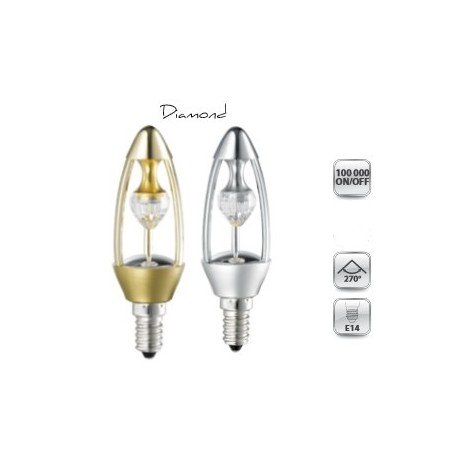 LAMPE LED DIAMOND blanc chaud ( 325Lm ) 5.5w 