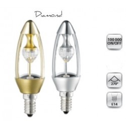 LAMPE LED DIAMOND OR blanc chaud ( 325Lm ) 5.5w 