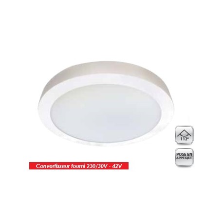 APPLIQUE DALLE LED Ø180 Blanc neutre ( 828Lm ) 15w